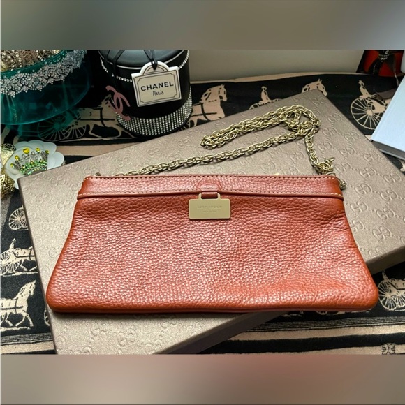 ✨KATE SPADE✨♠️ GOLD CHAIN ARM BAG - Picture 2 of 7